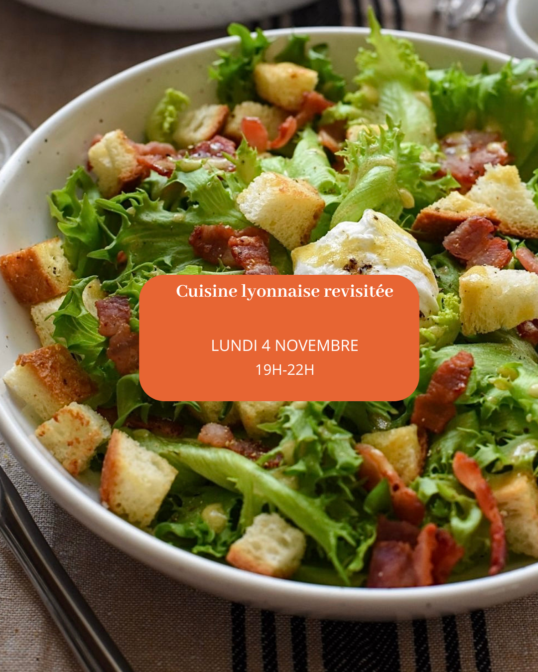 Un cours de cuisine lyonnaise revisitée à Lyon